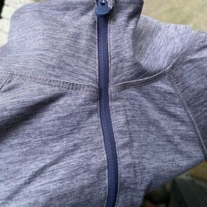 NWOT•Apana Half-Zip Heathered-Purple Pullover